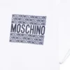 Moschino T-shirt con logo gommato per bambina bianco con girocollo - immagine 3