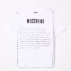 Moschino T-shirt in cotone con stampa logo